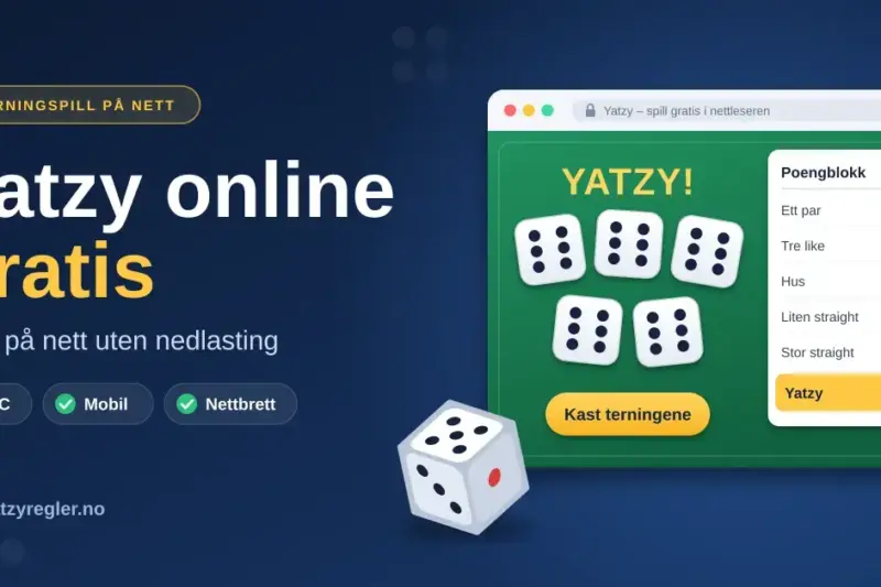 Yatzy online gratis: spill på nett uten nedlasting